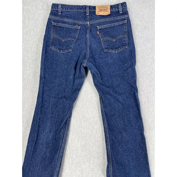 Vintage 94 Levis 517 Bootcut Dark Wash Orange Tab Jeans Men W36 L31 NWOT Look Nw